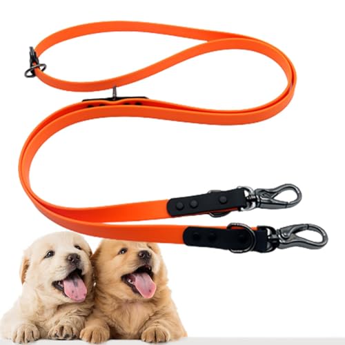 Kixolazr Hundeleine,Wasserdichtes PVC-Traktionsseil - Laufleine mit 2 Metallschnallen, schützendes PVC-Hundebindekabel für mittelgroße und große Hunde beim Wandern und Camping Kixolazr Hundeleine,Wasserdichtes PVC-Traktionsseil - Laufleine mit 2 Metallschnallen, schützendes PVC-Hundebindekabel für mittelgroße und große Hunde beim Wandern und Camping von Kixolazr