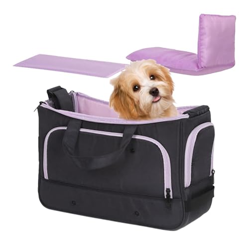 Kixolazr Hundeträger, Katze Tragetasche, Welpe belüftete Kätzchen Auto Reisetasche Fall, Tierschutzschutzweiche Weichsieger -Haustaschen Reisetasche mit angemessener Belüftung von Kixolazr