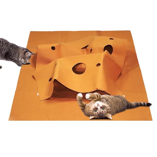 Kixolazr Kätzchen Tunnel - Agility Trainingsmatte | Bereicherungsmöbel Interaktives Kätzchenspielzeug für tägliche Bewegung & Jagdspiele drinnen Kixolazr Kätzchen Tunnel - Agility Trainingsmatte | Bereicherungsmöbel Interaktives Kätzchenspielzeug für tägliche Bewegung & Jagdspiele drinnen von Kixolazr