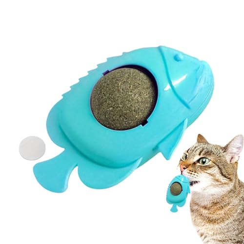 Kixolazr Katzenminze-Bälle, die an der Wand haften – 360° drehbare Reinigungszähne Katzenminze Wandball – Fischförmige niedliche gesunde natürliche Katzenwand-Leckerlis für Bett, Sofa, Tür, Wand, Kixolazr Katzenminze-Bälle, die an der Wand haften – 360° drehbare Reinigungszähne Katzenminze Wandball – Fischförmige niedliche gesunde natürliche Katzenwand-Leckerlis für Bett, Sofa, Tür, Wand, von Kixolazr