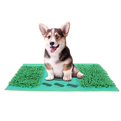Kixolazr Schnüffelmatte für Haustiere, Schnüffelmatte für Hunde - Flanell interaktive Schnüffelmatte rutschfest - Tragbarer, multifunktionaler, Faltbarer, langsamer Futterspender, Kixolazr Schnüffelmatte für Haustiere, Schnüffelmatte für Hunde - Flanell interaktive Schnüffelmatte rutschfest - Tragbarer, multifunktionaler, Faltbarer, langsamer Futterspender, von Kixolazr
