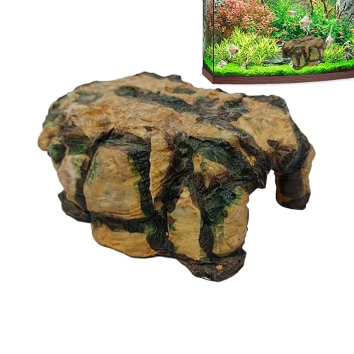 Kixolazr Turtle Shelter, Reptilienfelshöhle,Schildkröte Rock Shelter - Terrarium -, Harzation für Reptilien, Amphibien und kleine Tiere, Eidechsen von Kixolazr