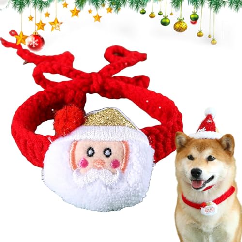 Kixolazr Weihnachts-Halsbänder für Katzen, weiche, bequeme Hunde-Halsbekleidung – Weihnachtskatzenkostüm, verstellbares Halsband, Urlaubsverkleidungszubehör Kixolazr Weihnachts-Halsbänder für Katzen, weiche, bequeme Hunde-Halsbekleidung – Weihnachtskatzenkostüm, verstellbares Halsband, Urlaubsverkleidungszubehör von Kixolazr