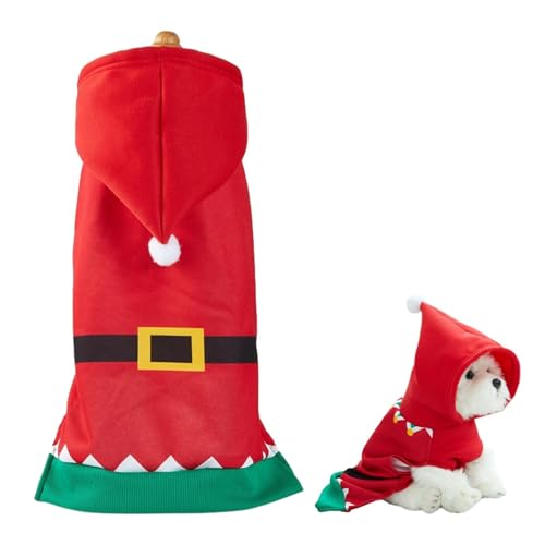 Kixolazr Weihnachts-Haustierkleidung, Weihnachtsmann-Kostüm für Hunde - Warme Hundejacke | Bequeme Hundemäntel für kaltes Wetter, stilvolle wasserdichte Winterkleidung für Hunde für kaltes Wetter, Kixolazr Weihnachts-Haustierkleidung, Weihnachtsmann-Kostüm für Hunde - Warme Hundejacke | Bequeme Hundemäntel für kaltes Wetter, stilvolle wasserdichte Winterkleidung für Hunde für kaltes Wetter, von Kixolazr