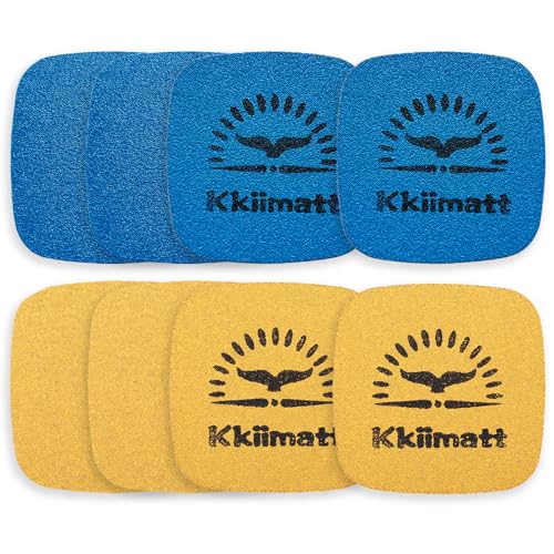 Kkiimatt Hund Nagelfeile Spielzeug, langsamer/interaktiver Feeder, Ersatz Kratzpad Nachfüllungen, Nagelschleifpapier auf Leckerlispender Puzzle, Haustier Nagelfeile Papier mit Kratzmatte und von Kkiimatt