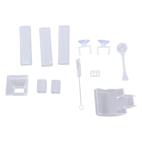 1 Set Aquarium Acryl Fütterungsrohrschüssel Aquarium Garnelen Fischtank Acryl Fütterungswerkzeuge Klarer Garnelen Topf von Klaisy