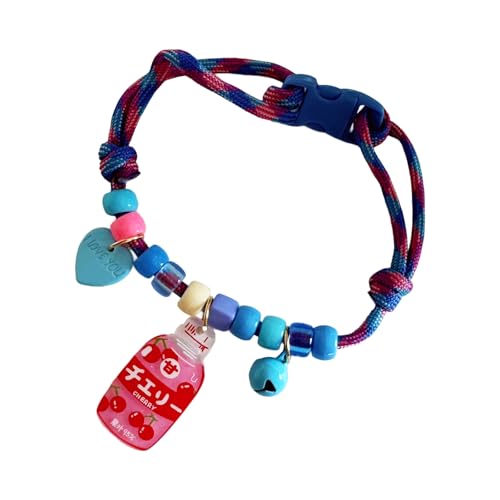 1. Verstellbares Hundehalsband aus Polyamid mit Geräuschfunktion, leicht, bequem, für Hunde und Katzen, klein bis groß, bunt, verstellbar von Klaisy