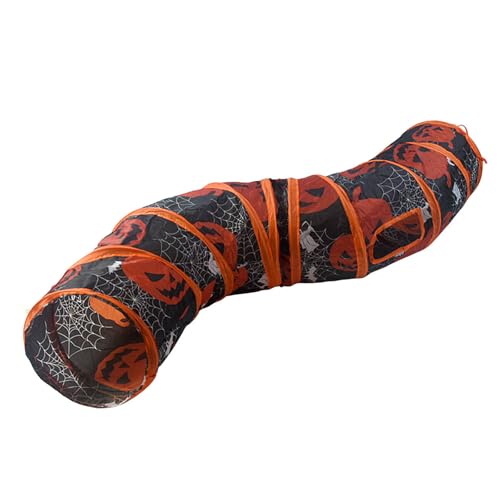 Halloween Cats Tunnel Für Festival Haustier Hideaways Tunnel Versteck S Shape Play Tube Playtent Cats Entertainment Toy von Klaisy