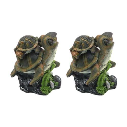 Klaisy Schildkröten Ornament Für Aquarien Landschaft Fischtanks Dekorationen Für Aquarien Terrariumschildkröten Mutter Und Kinderschmuck von Klaisy