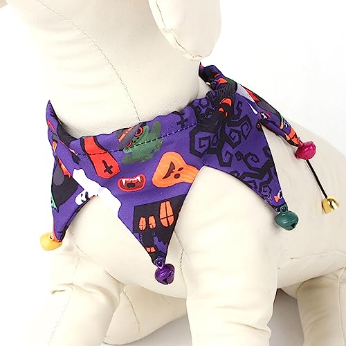 Kostüm für kleine Hunde, Halloween, Haustier-Schal, Fotografie-Halsband, Schal mit Glöckchen, für Haustiere, Urlaub, Festival, Handtuch Kostüm für kleine Hunde, Halloween, Haustier-Schal, Fotografie-Halsband, Schal mit Glöckchen, für Haustiere, Urlaub, Festival, Handtuch von Klaisy