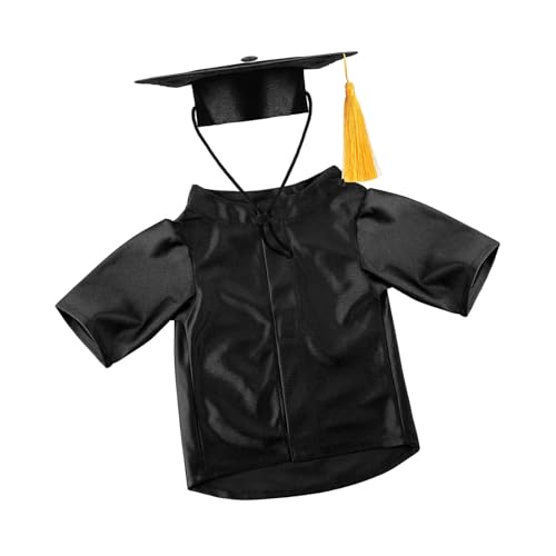 Verstellbarer Haustier-Abschlussmantel mit Hut, weicher Stoff, Kostüm für Urlaub, Halloween, Haustierkostüm-Zubehör Verstellbarer Haustier-Abschlussmantel mit Hut, weicher Stoff, Kostüm für Urlaub, Halloween, Haustierkostüm-Zubehör von Klaisy