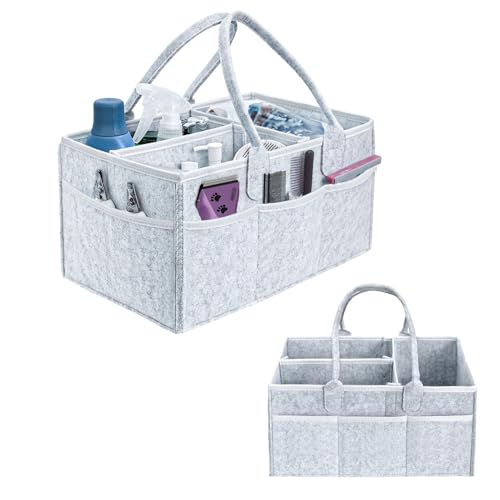 Haustierpflegetasche, Hunde-Aufbewahrungs-Organizer für Pflegebedarf, Hundepflegetasche mit mehreren Taschen, leichtes und langlebiges Design (nur Tasche) von Klawdsky