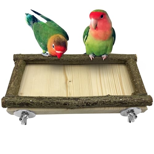 Sitzbrett Futterplatz für Wellensittiche - 2 Befestigungen aus Edelstahl - Vögel - Käfigzubehör - Vogelkäfig Zubehör Sitzbrett Futterplatz für Wellensittiche - 2 Befestigungen aus Edelstahl - Vögel - Käfigzubehör - Vogelkäfig Zubehör von Kleintierbude