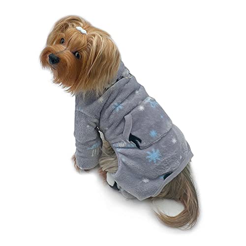 Klippo Hunde-/Welpen-Schlafanzug, ultradick, Plüsch, Pinguine, Rollkragen, Größe XL von Klippo