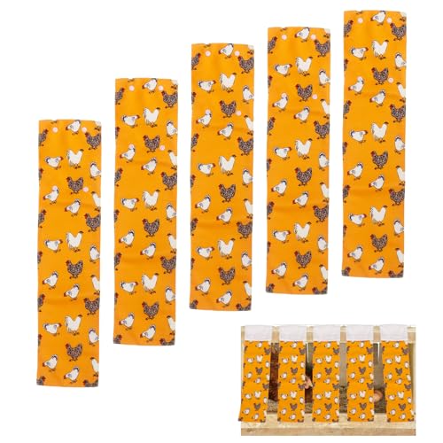 Klmnop Hühner-Nistkasten-Vorhänge, winddicht, lichtdicht, mit einfachem Knopf, für Hühnerzüchter, Nistkästen, Größe 48,3 x 10,2 cm, Gelb, 5 Stück Klmnop Hühner-Nistkasten-Vorhänge, winddicht, lichtdicht, mit einfachem Knopf, für Hühnerzüchter, Nistkästen, Größe 48,3 x 10,2 cm, Gelb, 5 Stück von Klmnop
