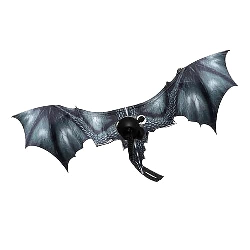 Knadgbft Flügelverstellbare, Tragbare Reptilienleine mit Coolem Wing Fit für Gecko-Bartagamen-, Schwarz von Knadgbft