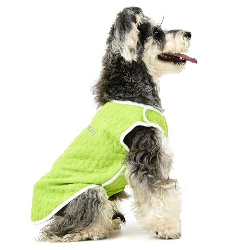 KnewChord Hunde-Shirts, weich, warm, für Hunde und Katzen, mit Klettverschluss, einfach an- und auszuziehen, Grün, Größe L von KnewChord