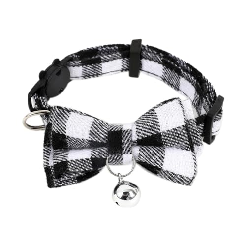 Knnuey B-Cute Katzenhalsband für Kleine Welpen, Katzen, Hundehalsbänder, Schleife, Kätzchenhalsband, Schleife, Halskette mit Glöckchen für Hunde und Katzen von Knnuey