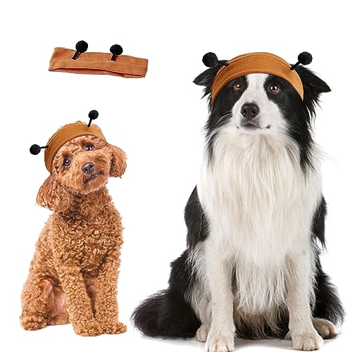KnocKconK Niedliche Hund Cosplay Perücke, Haustier Halloween Weihnachten Lustige Kostüm Hundekleidung Party Kostüm für Kleine Mittlere und Große Hunde Maine Katzen Hund Karneval Cosplay Urlaub von KnocKconK