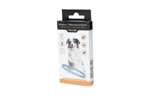 Knock Off Flohzeckenhalsband - 59 cm - 100% Natürliche Flohbekämpfung - Giftfrei - Wirksam bis zu 4 Monate - Niederländische und französische Anleitung - Regen- und wasserfest - Große Hunde Knock Off Flohzeckenhalsband - 59 cm - 100% Natürliche Flohbekämpfung - Giftfrei - Wirksam bis zu 4 Monate - Niederländische und französische Anleitung - Regen- und wasserfest - Große Hunde von Knock Off Pest Control