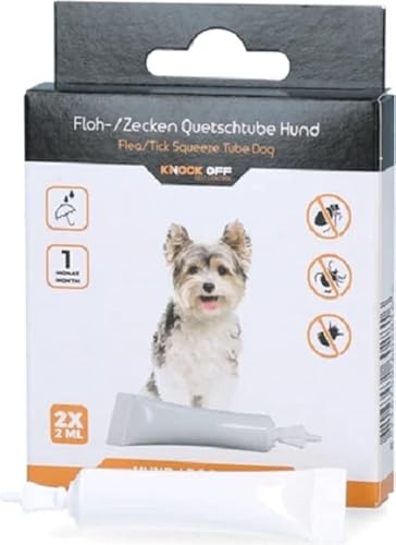 Knock Pest Control Flohzeckenpipette Hund <5 kg DE+UK - Flohtropfen - Zeckentropfen - Regen- und wasserfest - 100% ungiftig Knock Pest Control Flohzeckenpipette Hund <5 kg DE+UK - Flohtropfen - Zeckentropfen - Regen- und wasserfest - 100% ungiftig von Knock Off Pest Control