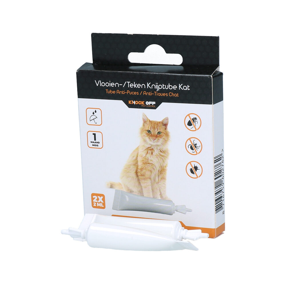 Knock Off Floh- und Zeckenpipette Katze - 2 Stück von Knock Off