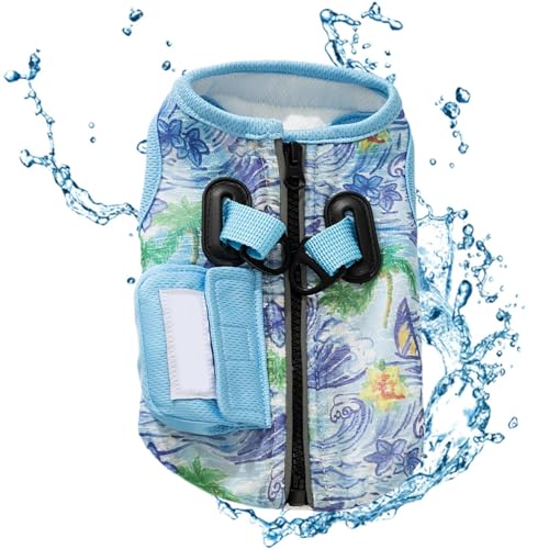 Hunde Kühlweste,Atmungsaktive Kühljacke Mit Komfortablem Tragegefühl - UV-Schutz, Leichtes Haustierzubehör Bei Für, Alltag & Wasseraktivitäten von Knowlife