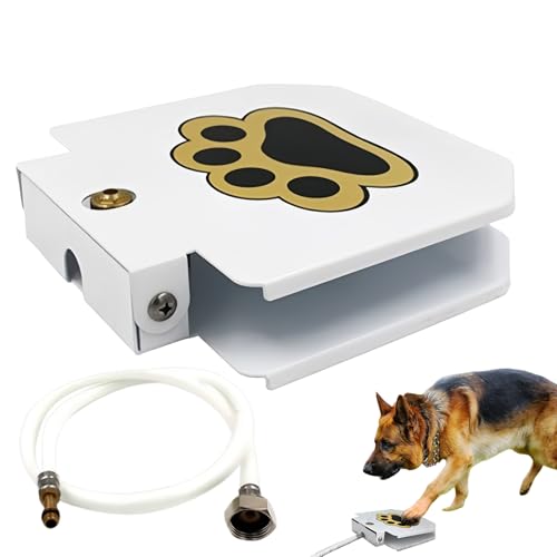 Hundetrinkbrunnen Mit Schrittbetätigung | Tritt-aktivierter Trinkautomat für Haustiere als Brunnenspielzeug - Einstellbarer Trinkbrunnen Für Welpen Im Garten Auf Rasen Terrasse Und Hof Hundetrinkbrunnen Mit Schrittbetätigung | Tritt-aktivierter Trinkautomat für Haustiere als Brunnenspielzeug - Einstellbarer Trinkbrunnen Für Welpen Im Garten Auf Rasen Terrasse Und Hof von Knowlife