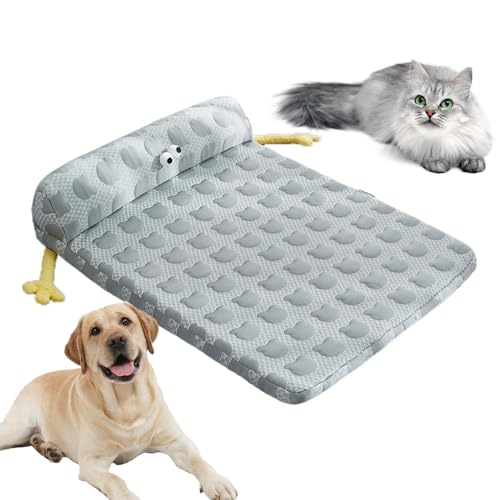 Knowlife Kühles Hundebett,Hundekühlmatte Katzenbett - rutschfeste Unterlage mit waschbarem Bezug Haustierbedarf für Welpen Kätzchen Katzen Indoor Schlafen Knowlife Kühles Hundebett,Hundekühlmatte Katzenbett - rutschfeste Unterlage mit waschbarem Bezug Haustierbedarf für Welpen Kätzchen Katzen Indoor Schlafen von Knowlife