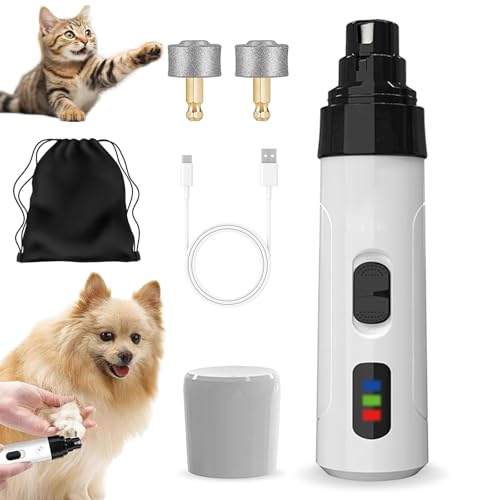 Knubbuf Krallenschleifer Pro Salon - Stressfreie Krallenpflege füR Hunde, Krallenschleifer füR Hunde, Wiederaufladbare, Krallenschleifer Hund, Leise und Stressfrei (Standard+1 Schleifkopf) von Knubbuf