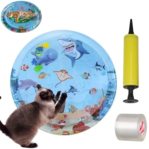 Wassermatte Katzen Kratzfest, Aquanap füR Katzen, Katzenspielzeug Wassermatte Kratzfest, Katzenwassermatte, KüHlen Komfort füR Haustiere, Leicht Aufzublasen und Mit Wasser Zu BefüLlen (B, Verdickt) Wassermatte Katzen Kratzfest, Aquanap füR Katzen, Katzenspielzeug Wassermatte Kratzfest, Katzenwassermatte, KüHlen Komfort füR Haustiere, Leicht Aufzublasen und Mit Wasser Zu BefüLlen (B, Verdickt) von Knubbuf