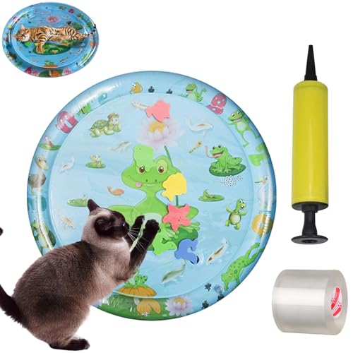 Wassermatte Katzen Kratzfest, Aquanap füR Katzen, Katzenspielzeug Wassermatte Kratzfest, Katzenwassermatte, KüHlen Komfort füR Haustiere, Leicht Aufzublasen und Mit Wasser Zu BefüLlen (E, Regulär) Wassermatte Katzen Kratzfest, Aquanap füR Katzen, Katzenspielzeug Wassermatte Kratzfest, Katzenwassermatte, KüHlen Komfort füR Haustiere, Leicht Aufzublasen und Mit Wasser Zu BefüLlen (E, Regulär) von Knubbuf