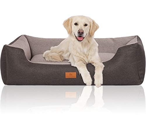 Knuffelwuff 14096-004 Hundebett Hundekörbchen Hundesofa Hundekissen Hundekorb Bezug Waschbar Luke Xl Schwarz-Grau Knuffelwuff 14096-004 Hundebett Hundekörbchen Hundesofa Hundekissen Hundekorb Bezug Waschbar Luke Xl Schwarz-Grau von Knuffelwuff