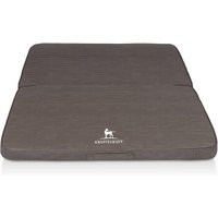 Knuffelwuff Faltbare Reisematte Orthopädisch Roanoke aus Laser gestepptem Kunstleder braun/ grau M-L Knuffelwuff Faltbare Reisematte Orthopädisch Roanoke aus Laser gestepptem Kunstleder braun/ grau M-L von Knuffelwuff