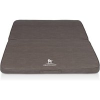 Knuffelwuff Faltbare Reisematte Orthopädisch Roanoke aus Laser gestepptem Kunstleder braun/ grau XL Knuffelwuff Faltbare Reisematte Orthopädisch Roanoke aus Laser gestepptem Kunstleder braun/ grau XL von Knuffelwuff