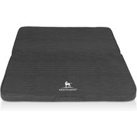 Knuffelwuff Faltbare Reisematte Orthopädisch Roanoke aus Laser gestepptem Kunstleder schwarz M-L Knuffelwuff Faltbare Reisematte Orthopädisch Roanoke aus Laser gestepptem Kunstleder schwarz M-L von Knuffelwuff