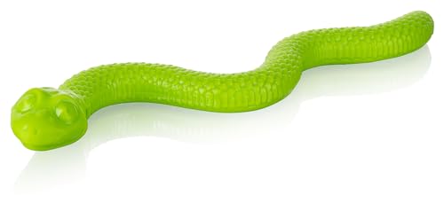 Knuffelwuff Futterschlange aus TPR - Snack-Snake - Zahnpflege - robust und vielseitig einsetzbares Kauspielzeug mit Snackfüllung für kleine und große Hunde - BPA-frei von Knuffelwuff