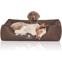 Knuffelwuff Hundebett Henderson aus marmoriertem Kunstleder braun XXXL Knuffelwuff Hundebett Henderson aus marmoriertem Kunstleder braun XXXL von Knuffelwuff