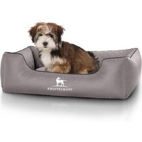 Knuffelwuff Hundebett Milan aus laser-gestepptem Kunstleder grau M-L Knuffelwuff Hundebett Milan aus laser-gestepptem Kunstleder grau M-L von Knuffelwuff
