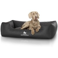 Knuffelwuff Hundebett Milan aus laser-gestepptem Kunstleder schwarz XXL Knuffelwuff Hundebett Milan aus laser-gestepptem Kunstleder schwarz XXL von Knuffelwuff