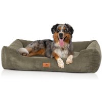 Knuffelwuff Hundebett aus Cord mit Handwebcharakter Olivia von Knuffelwuff