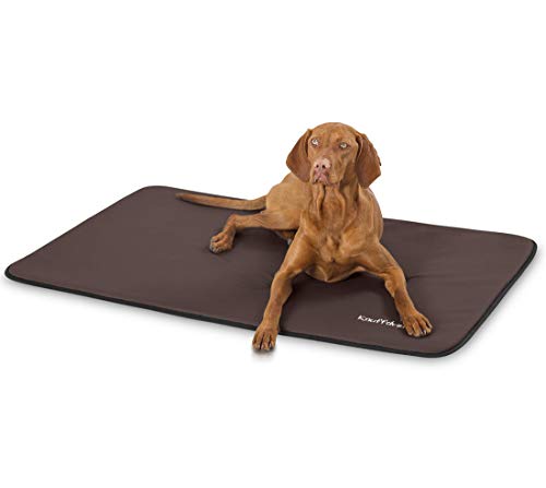 Knuffelwuff Kunstleder Hundematte Cheyenne XL 105 x 73cm Braun - Hundekissen für große, mittelgroße und kleine Hunde - Für Zuhause, Auto, Wohnmobil, Wohnwagen Knuffelwuff Kunstleder Hundematte Cheyenne XL 105 x 73cm Braun - Hundekissen für große, mittelgroße und kleine Hunde - Für Zuhause, Auto, Wohnmobil, Wohnwagen von Knuffelwuff