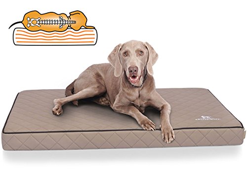 Knuffelwuff Orthopädische Hundematte Juna Hundebett aus laser gestepptem Kunstleder waschbar Hunde ortho orthopädisch memory XXXL 136x84cm Grau Übergröße für große Hunde Knuffelwuff Orthopädische Hundematte Juna Hundebett aus laser gestepptem Kunstleder waschbar Hunde ortho orthopädisch memory XXXL 136x84cm Grau Übergröße für große Hunde von Knuffelwuff