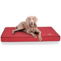 Knuffelwuff Orthopädische Hundematte Juna aus laser-gestepptem Kunstleder rot XXL Knuffelwuff Orthopädische Hundematte Juna aus laser-gestepptem Kunstleder rot XXL von Knuffelwuff