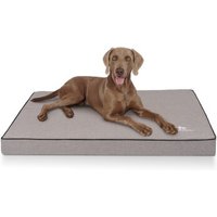 Knuffelwuff Orthopädische Hundematte Nantucket aus Velours mit Handwebcharakter grau XXL Knuffelwuff Orthopädische Hundematte Nantucket aus Velours mit Handwebcharakter grau XXL von Knuffelwuff