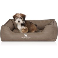 Knuffelwuff Orthopädisches Hundebett Columbia aus laser-gestepptem Kunstleder stone clay M-L Knuffelwuff Orthopädisches Hundebett Columbia aus laser-gestepptem Kunstleder stone clay M-L von Knuffelwuff