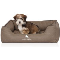 Knuffelwuff Orthopädisches Hundebett Columbia aus laser-gestepptem Kunstleder stone clay M-L Knuffelwuff Orthopädisches Hundebett Columbia aus laser-gestepptem Kunstleder stone clay M-L von Knuffelwuff