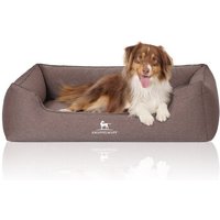 Knuffelwuff Orthopädisches Hundebett Leano aus Velours mit Handwebcharakter braun XXL Knuffelwuff Orthopädisches Hundebett Leano aus Velours mit Handwebcharakter braun XXL von Knuffelwuff