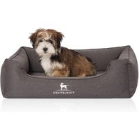 Knuffelwuff Orthopädisches Hundebett Leano aus Velours mit Handwebcharakter schwarz M-L Knuffelwuff Orthopädisches Hundebett Leano aus Velours mit Handwebcharakter schwarz M-L von Knuffelwuff