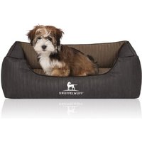 Knuffelwuff Orthopädisches Hundebett Outback aus laser-gestepptem Kunstleder schwarz/ gelb M-L Knuffelwuff Orthopädisches Hundebett Outback aus laser-gestepptem Kunstleder schwarz/ gelb M-L von Knuffelwuff